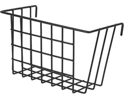 Opbergmand - Hangende mand - Ruimte organiseren - Stabiele bevestiging - 20x13x12.5cm - Zwart