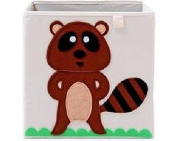 Opbergmand Ikea Kallax - Frusqo - Viltmand - Wasbeer - 33x33x33cm - Organizer - dierenmand - opbergdoos