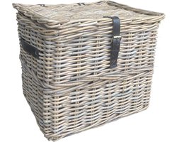 Opbergmand Lederen Riem - 40x33xH36 cm