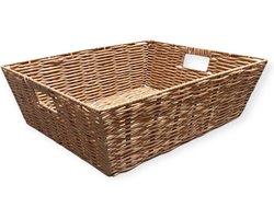 Opbergmand naturel - Kast organizer - Voor badkamer, kinderkamer en woonkamer - 17L 42x35x13cm - Studio Lisette SL5807