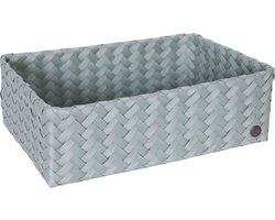 Opbergmand - Organizer - Woonkamer - Kinderkamer - Badkamer - Babykamer - Handgevlochten rechthoekige mand - Handed By Grand ideal - lichtgroen - greyish green
