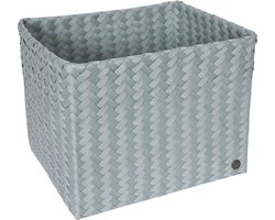 Opbergmand - Organizer - Woonkamer - Kinderkamer - Badkamer - Babykamer -Handgevlochten rechthoekige mand - Handed By Grand popular - lichtgroen - eucalyptus