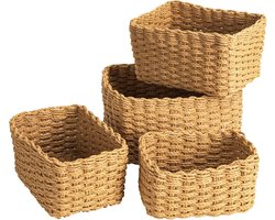 Opbergmand Small Wicker - Gifts Storage Baskets - Bedroom Home Office Opbergbox - Opbergdoos