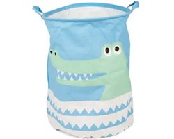 Opbergmand - speelgoedmand kinderen - mand kinderkamer - opbergzak - afmeting 40x50cm - 1 stuk - kleur blauw