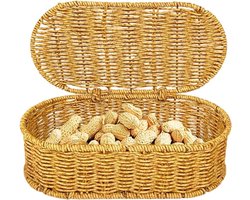 Opbergmanden - Decoratieve manden - Ruimte organiseren - Ademend rotan design - 195 cm hoog - Bruin