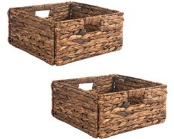 Opbergmanden LANZI, set van 2 - bruin