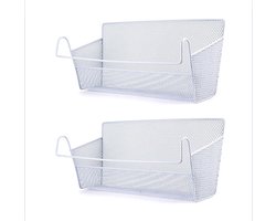 Opbergmanden voor Slaapzaal en Bed – 2 Stuks Nachtkastje Opbergrek voor Thuis