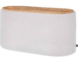 Opbergpoef Otis creme naturel 77cm