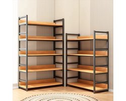 Opbergrek - Boekenkast - Stellingkast - Werkplaatkast - 80 x 30 x 150x30 CM - Tot 400 kg - Kelderrek - Industrieel - 5 Planken