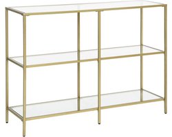 Opbergrek - - Gehard glas - Goudkleurig