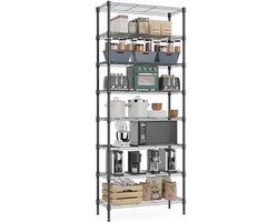 Opbergrek Metalen Draad Rekken voor Keuken, Badkamer, Garage en Bijkeuken - 2000LB Capaciteit