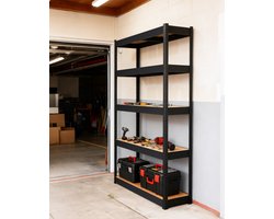 Opbergrek voor keuken - verstelbaar metalen rek - 180 x 90 x 45 cm - 5-laags