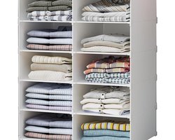 Opbergrekken Met 10 Modulen - Kledingorganizer Voor Kast - Plank Voor Kamer En Gang - Multifunctionele Rekken Voor Thuis En Slaapkamer