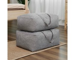 Opbergtas - Dekens/kussens/kleding/dekbed - 60x45x25 - Large - Grijs