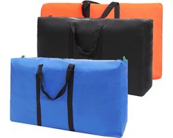 Opbergtas Grote Kleding - 3 Stuks Opbergzakken Opvouwbaar met Rits - Ideaal Voor Beddengoed Dekbedden - Kussens Kleding Verhuizen Reizen sheet organizer