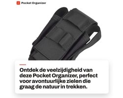 Opbergtas Lichtgewicht - Draagbare Gereedschapskist - Organizer met Meerdere Zakken - Hoogwaardig Nylon - Handig voor Kamperen - Formaat 6.69x3.54x1.97 Inch - Gereedschapsorganizer