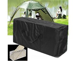 Opbergtas - Opbergtas voor kussens - Beschermhoes Tuinkussens - Tuinkussen Opbergtas - Tuinkussens opbergtas/hoes met rits - Opbergzak Organizer - Zwart - Beschermhoes voor tuinkussens