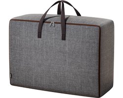 Opbergtas - opbergtassen-opbergzak dekbed-1 grote opbergtas met rits - Opbergzakken van Oxfordstof - Transporttassen - Reistassen - Andere opbergzakken onder het bed voor beddengoed-grijs