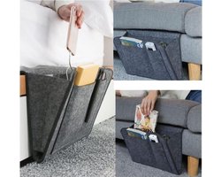 Opbergtas - Organizer met opbergvakjes - Voor bank, bed of stoel - Antraciet