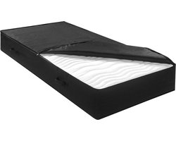 Opbergtas voor Traumnacht matras met 3-zijdige ritssluiter en handvaten - 90 x 200 x 26 cm - Öko-Tex gecertificeerd - Duitse kwaliteitsstandaard Matteress Cover