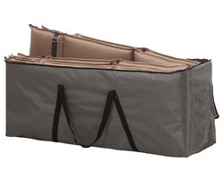 Opbergtas voor Tuinmeubelkussens - 125 x 40 x 50 cm (4 – 6 lounge- tuinkussens) - Grijs / Antraciet