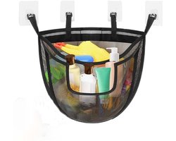 Opbergzak voor badspeelgoed - Opbergmand van gaas - Opbergdoos voor speelgoed - Grote opbergruimte voor de badkamer - Geschikt voor kinderkamer, badkamer, woonkamer, kast