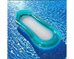 opblaas waterbed waterdrijfstoel voor volwassenen met rugleuning, ideaal voor ontspanning bij het zwembad en stranduitjes. Perfect voor zomerse zwemfeestjes, biedt drijfvermogen en veiligheid. 150cm lang
