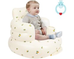 Opblaasbaar Babyzitje met Geïntegreerde Luchtpomp - Multifunctionele Rugsteunstoel voor Baby's vanaf 3 Maanden tot 27 kg - Ideaal voor Voeden, Zitten, Leren, Reizen en Kamperen