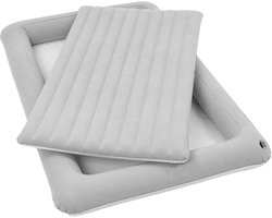 Opblaasbaar Bed - Kinder Luchtbed - Reizen met kinderen - Veilige omranding - 156 x 100 cm - Multicolor
