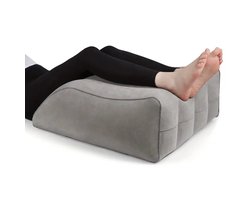Opblaasbaar Been & Kniekussen - Ergonomisch Reiskussen voor Circulatie & Pijnverlichting - Lichtgewicht & Compact - Ideaal voor Thuis, Vliegtuig & Vakantie - PVC Beensteun voor Zwelling & Rugcomfort - Hoge Kwaliteit Kussen