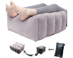 Opblaasbaar Beenkussen voor Reizen en Thuis - Comfortabele Voetensteun en Wigkussen