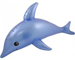 Opblaasbaar dolfijntje 53 cm Blauw