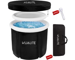 Opblaasbaar ijsbad - Ebook Wim Hof - Inclusief thermometer en opbergtas - 75x80cm - Zitbad - ice Bath - Dompelbad