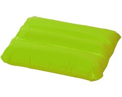 Opblaasbaar kussen voor op het strand - limoen groen - 32 cm