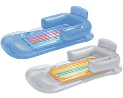 Opblaasbaar matras, fauteuil, ligstoel 161 x 84 cm Bestway 43028 zilver