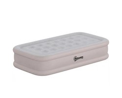 Opblaasbaar matras, ingebouwde elektrische pomp, met fleece gevoerd oppervlak, waterdicht tot 5000 mm, draagtas, 190x97x39 cm, kaki