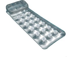 Opblaasbaar matras Intex Zilverkleurig 18 Glazen 188 x 30 x 71 cm (6 Stuks)