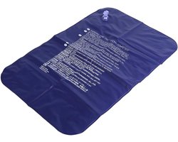 Opblaasbaar reiskussen - Luchtkussen Zelfopblazend - Kamperen Reizen Kantoor - Lichtgewicht Draagbaar Comfort - 41x27x7.5 cm - Paars