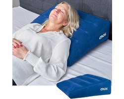 Opblaasbaar Verstelbaar Wigkussen voor Rug- en Nekondersteuning tijdens Reizen