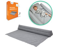 Opblaasbare Bedrand met Flap - 120CM - Bedhekje - Uitvalbescherming voor Peuters en Kinderen - Bedrail en Bedbeschermer - Bedrail - Kinderen - Peuter - Baby - Safety - Bedbeveiliging Beschermer