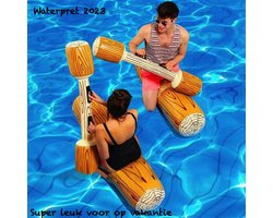 Opblaasbare Boomstammen Spel - Water Fun - Water Plezier - Zomer - Zwembad - trendy - Hip - Spelen - Water Pret - WaterSport