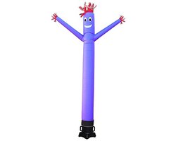 Opblaasbare Buis Danspersoon - Grappige Wuivende Opblaasbare Figurant voor Festival Advertenties - Paars, 20 ft