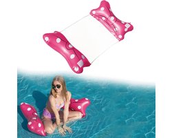 Opblaasbare Hangmat voor Volwassenen en Kinderen, Zwemmatras, Waterbed en Zwemaccessoire (Rood)
