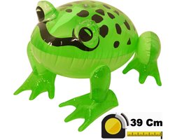 Opblaasbare kikker - decoratie - groen - 40 cm - dieren