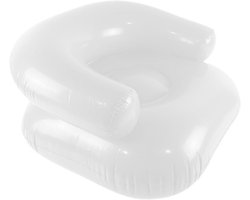 Opblaasbare Kinderstoel - Draagbare Bank Kinderen - Ontspannen Buiten - Verdikt Waterdicht PVC - 50 x 40 cm - Transparant