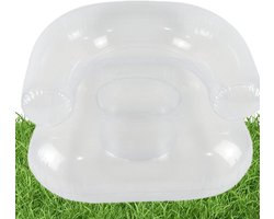Opblaasbare Kinderstoel - Luchtstoel Zetel - Buiten Spelen - Waterdicht PVC Materiaal - 50x40 cm - Transparant