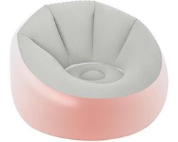 Opblaasbare Stoel met LED Verlichting - Opblaasbare Fauteuil voor Buiten en Binnen - Lounge Stoel - Comfortabele Relaxstoel - Grijs