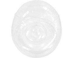 Opblaasbare stoel - Transparante bank - Voor buiten zitten - Comfortabele rugsteun - 30 x 20 x 13 cm - Transparant