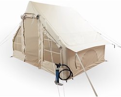 Opblaasbare Vier Persoons Tent - Beige - 300x200x210 cm