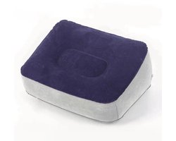 Opblaasbare Voetensteun 37x30 cm – Luchtkussen Voetensteun voor Onder Bureau, Reizen, Kantoor of Thuis – Ergonomisch Voetenbankje PVC – Beensteun & Voetenrust